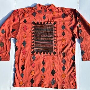 NEW 90’s VINTAGE GEOMETRIC LONG SLEEVE T-SHIRT